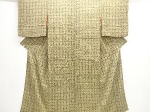 大正ロマン　錦紗抽象模様着物